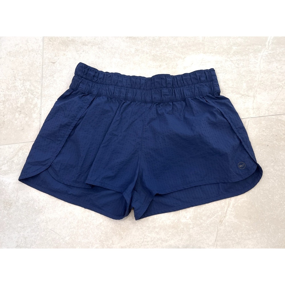 Vineyard Vines Performance Women's Medium Navy Blue elastic Waist Zip Pocket